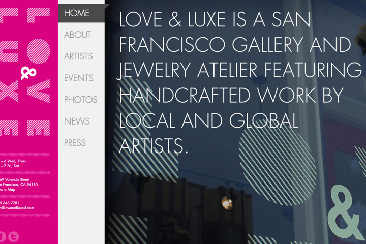 Love & Luxe website preview